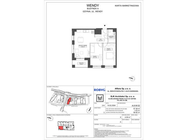 Mieszkanie w inwestycji Wendy, symbol A6M02 » nportal.pl