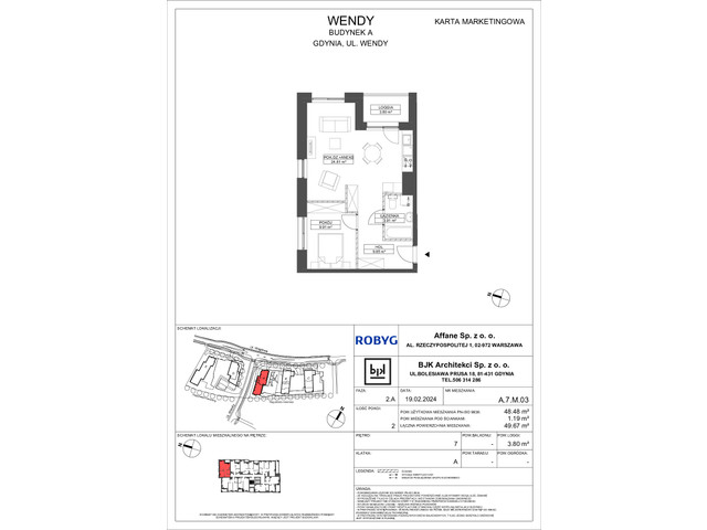 Mieszkanie w inwestycji Wendy, symbol A7M03 » nportal.pl