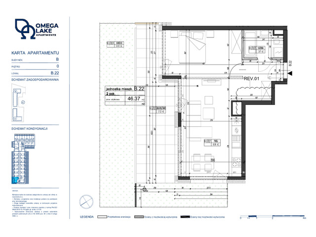 Mieszkanie w inwestycji Omega Lake Apartments, symbol B.0.22 » nportal.pl