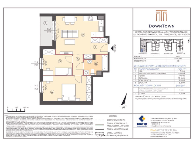 Mieszkanie w inwestycji DownTown, symbol D24_28 » nportal.pl