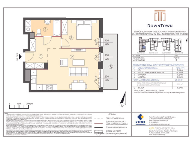 Mieszkanie w inwestycji DownTown, symbol D24_3 » nportal.pl