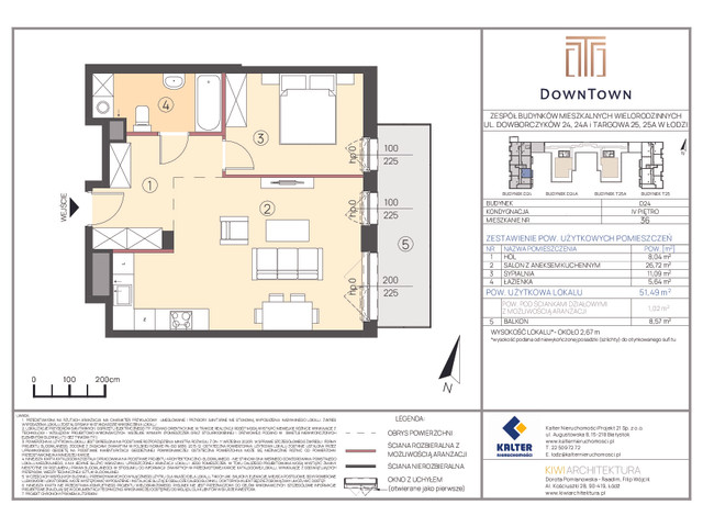 Mieszkanie w inwestycji DownTown, symbol D24_36 » nportal.pl