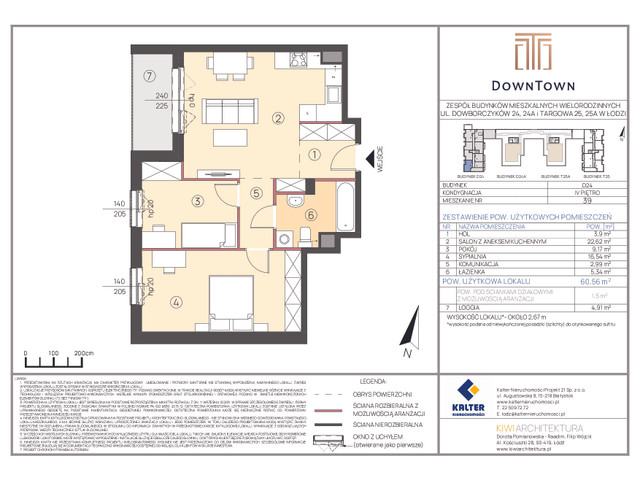 Mieszkanie w inwestycji DownTown, symbol D24_39 » nportal.pl