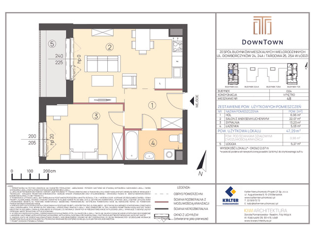 Mieszkanie w inwestycji DownTown, symbol D24_48 » nportal.pl