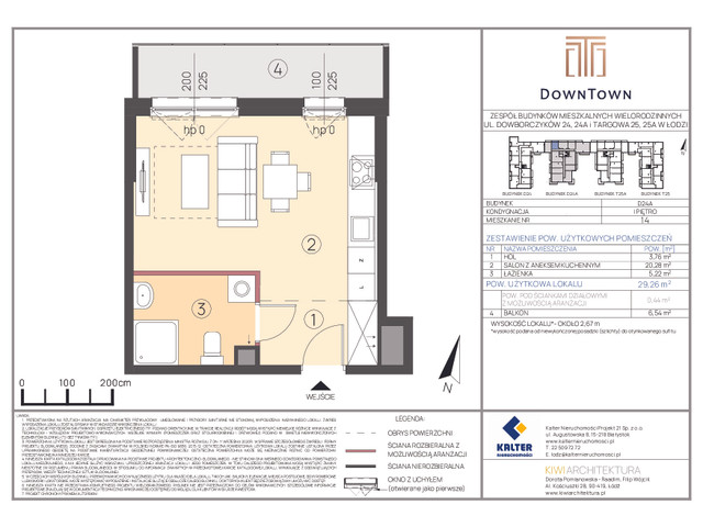 Mieszkanie w inwestycji DownTown, symbol D24A_14 » nportal.pl