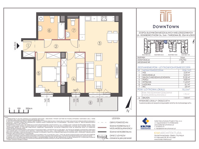 Mieszkanie w inwestycji DownTown, symbol D24A_27 » nportal.pl