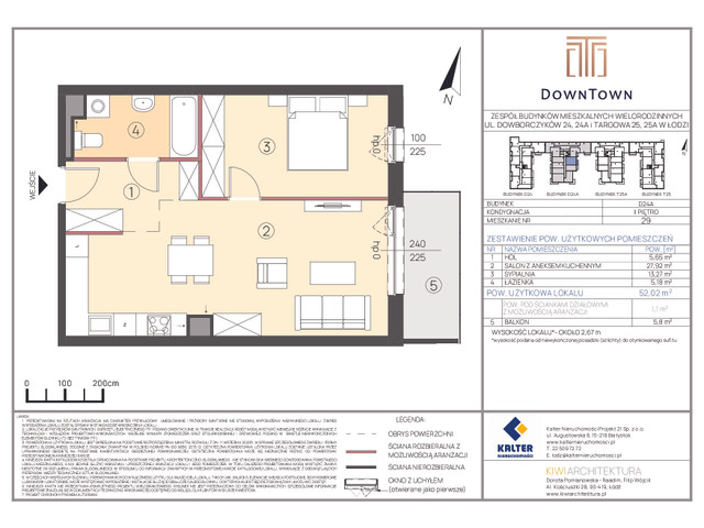 Mieszkanie w inwestycji DownTown, symbol D24A_29 » nportal.pl