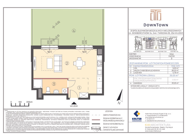 Mieszkanie w inwestycji DownTown, budynek Rezerwacja, symbol D24A_3 » nportal.pl