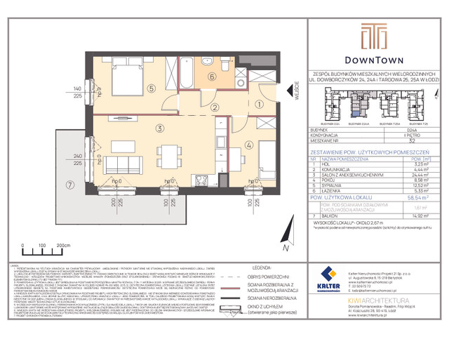 Mieszkanie w inwestycji DownTown, symbol D24A_32 » nportal.pl