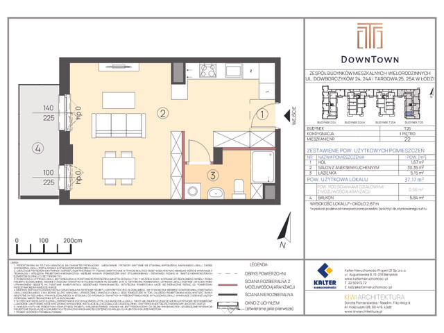 Mieszkanie w inwestycji DownTown, symbol T25_22 » nportal.pl