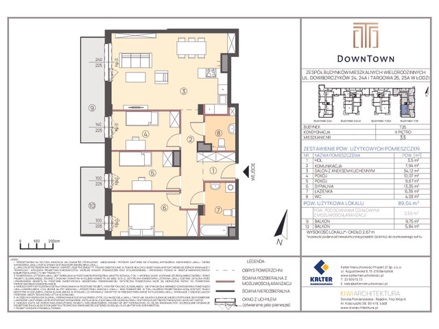 Mieszkanie w inwestycji DownTown, budynek Rezerwacja, symbol T25_33 » nportal.pl