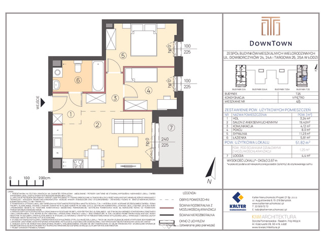 Mieszkanie w inwestycji DownTown, symbol T25_45 » nportal.pl