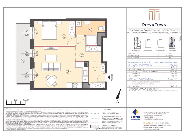 Mieszkanie w inwestycji DownTown, symbol T25_47 » nportal.pl