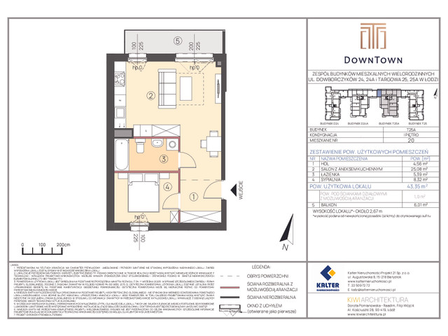 Mieszkanie w inwestycji DownTown, symbol T25A_20 » nportal.pl