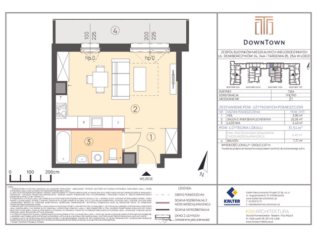 Mieszkanie w inwestycji DownTown, symbol T25A_21 » nportal.pl