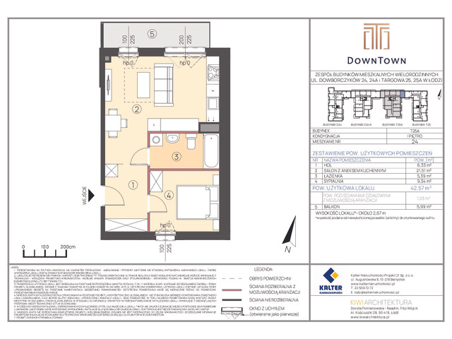 Mieszkanie w inwestycji DownTown, symbol T25A_24 » nportal.pl