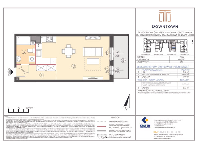 Mieszkanie w inwestycji DownTown, symbol T25A_27 » nportal.pl