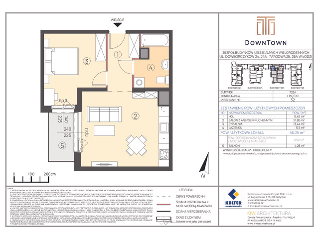 Mieszkanie w inwestycji DownTown, symbol T25A_32 » nportal.pl