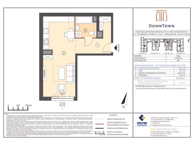 Mieszkanie w inwestycji DownTown, symbol T25A_43 » nportal.pl