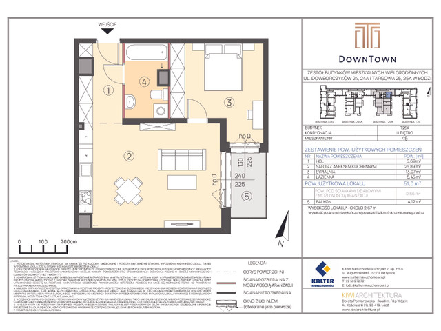 Mieszkanie w inwestycji DownTown, symbol T25A_45 » nportal.pl