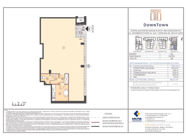 Komercyjne w inwestycji DownTown, budynek Rezerwacja, symbol T25_U3 » nportal.pl