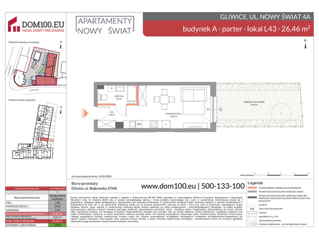 Komercyjne w inwestycji Apartamenty Nowy Świat, symbol L43 » nportal.pl