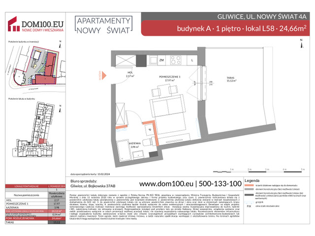 Komercyjne w inwestycji Apartamenty Nowy Świat, symbol L58 » nportal.pl