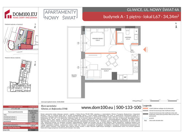 Komercyjne w inwestycji Apartamenty Nowy Świat, symbol L67 » nportal.pl