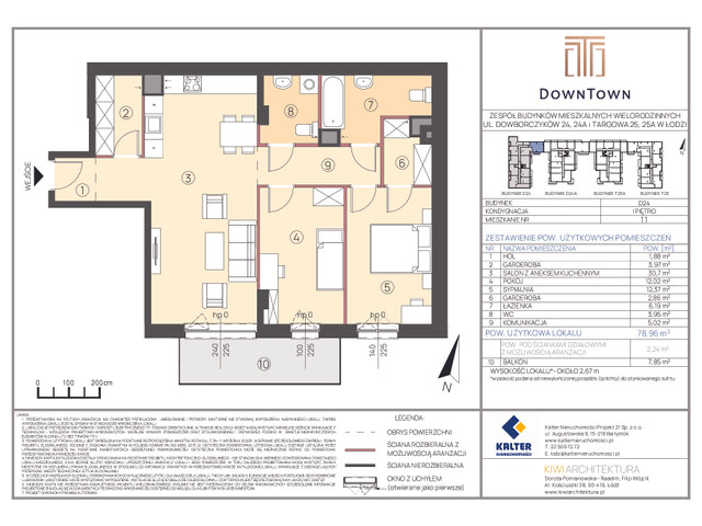 Mieszkanie w inwestycji DownTown, symbol D24_11 » nportal.pl