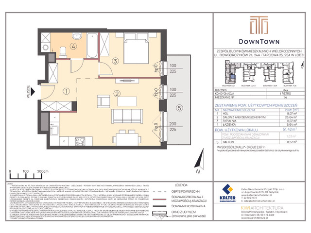 Mieszkanie w inwestycji DownTown, symbol D24_14 » nportal.pl
