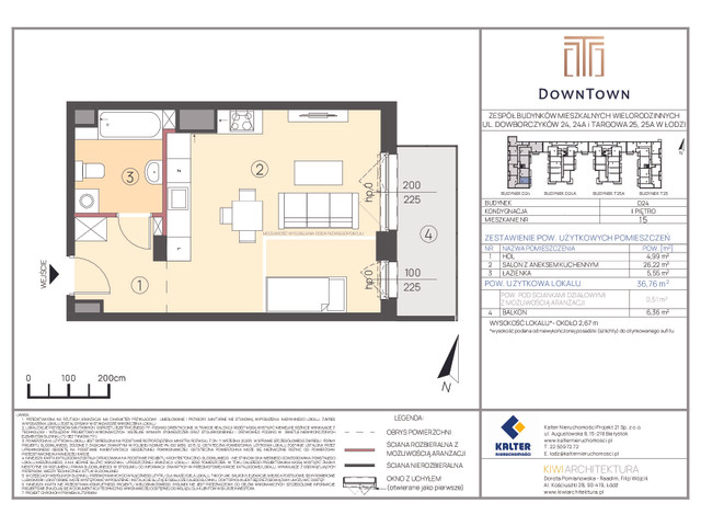 Mieszkanie w inwestycji DownTown, symbol D24_15 » nportal.pl