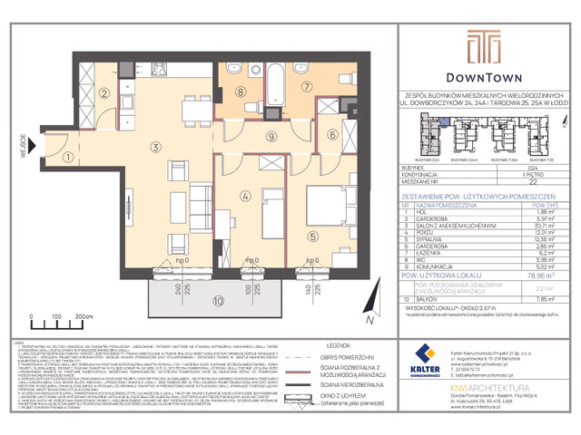 Mieszkanie w inwestycji DownTown, symbol D24_22 » nportal.pl