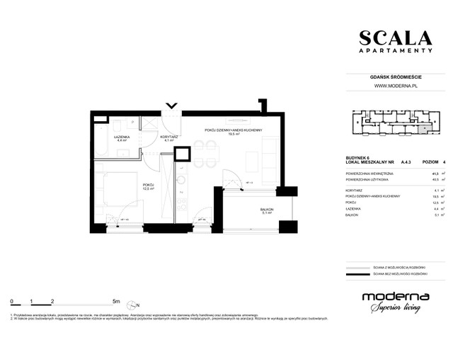 Mieszkanie w inwestycji Apartamenty Scala, symbol 6-A.4.3 » nportal.pl