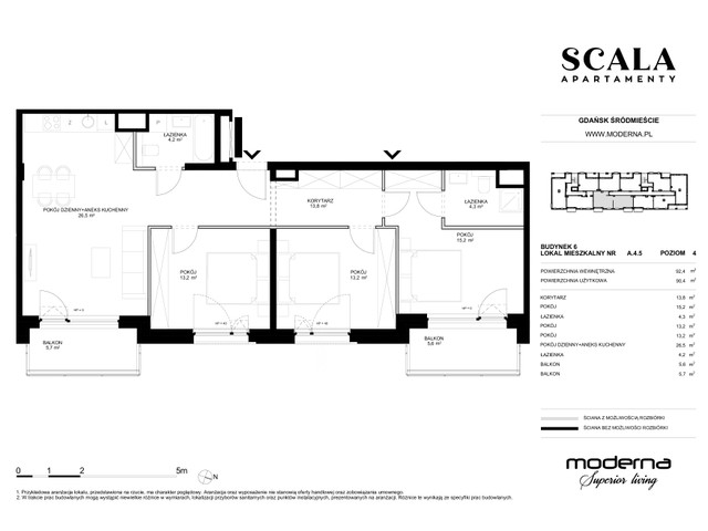 Mieszkanie w inwestycji Apartamenty Scala, symbol 6-A.4.5 » nportal.pl