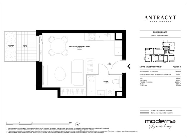 Mieszkanie w inwestycji Antracyt Apartamenty, symbol 0.1 » nportal.pl