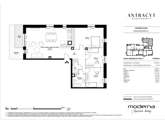 Mieszkanie w inwestycji Antracyt Apartamenty, symbol 0.2 » nportal.pl