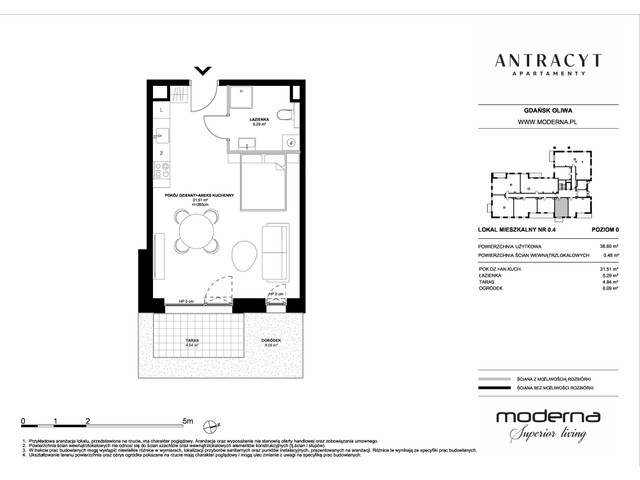 Mieszkanie w inwestycji Antracyt Apartamenty, symbol 0.4 » nportal.pl