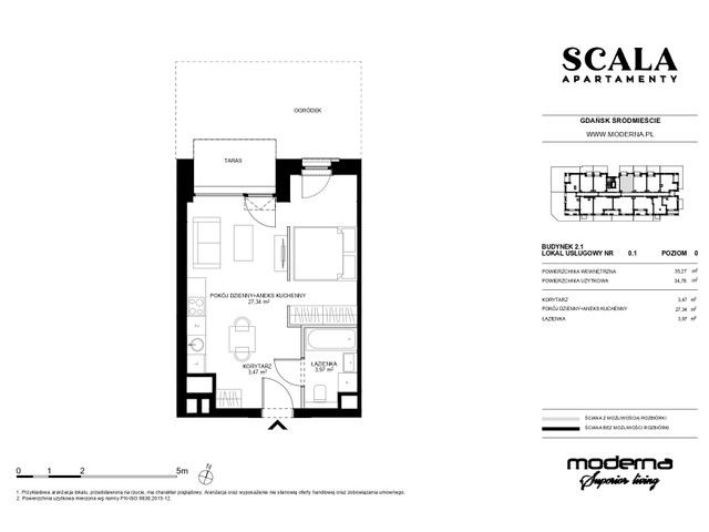 Mieszkanie w inwestycji Apartamenty Scala, symbol 2.1-0.1 » nportal.pl