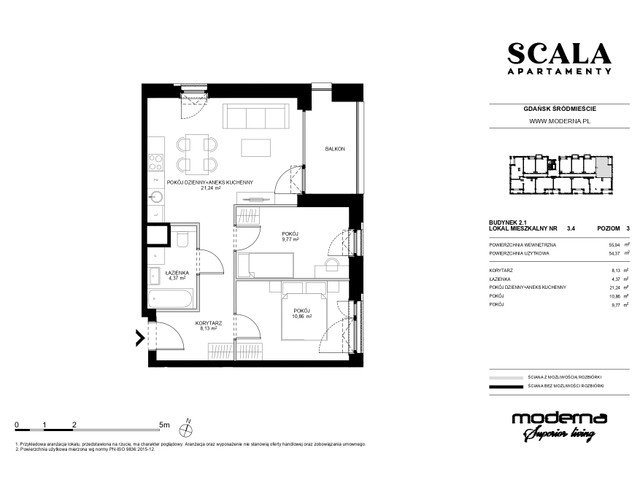 Mieszkanie w inwestycji Apartamenty Scala, symbol 2.1-3.11 » nportal.pl