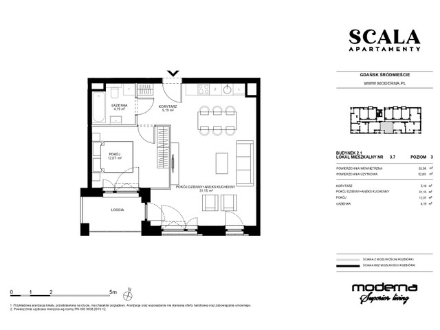 Mieszkanie w inwestycji Apartamenty Scala, symbol 2.1-3.5 » nportal.pl