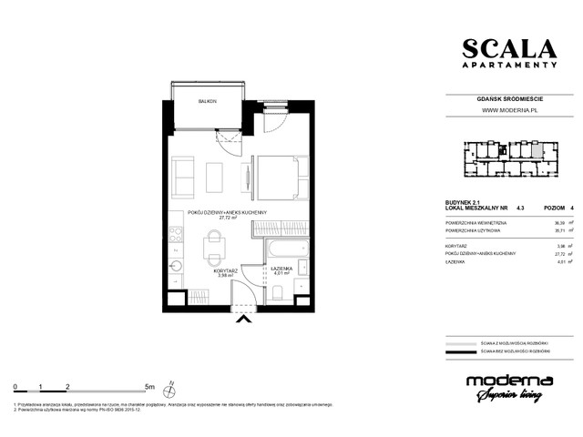 Mieszkanie w inwestycji Apartamenty Scala, symbol 2.1-4.12 » nportal.pl