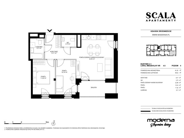 Mieszkanie w inwestycji Apartamenty Scala, symbol 2.1-4.3 » nportal.pl