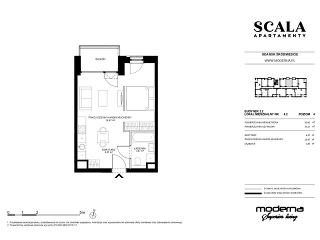 Mieszkanie w inwestycji Apartamenty Scala, symbol 2.2-4.10 » nportal.pl