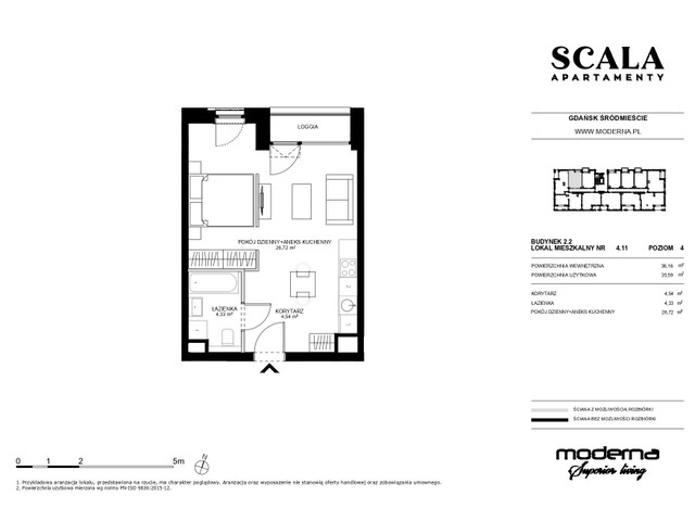 Mieszkanie w inwestycji Apartamenty Scala, symbol 2.2-4.8 » nportal.pl