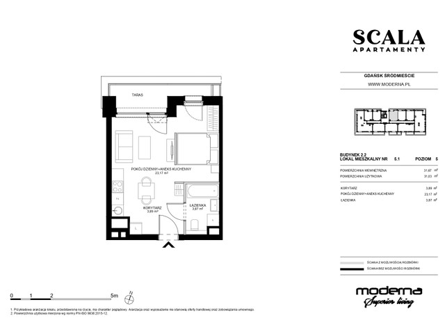 Mieszkanie w inwestycji Apartamenty Scala, symbol 2.2-5.1 » nportal.pl