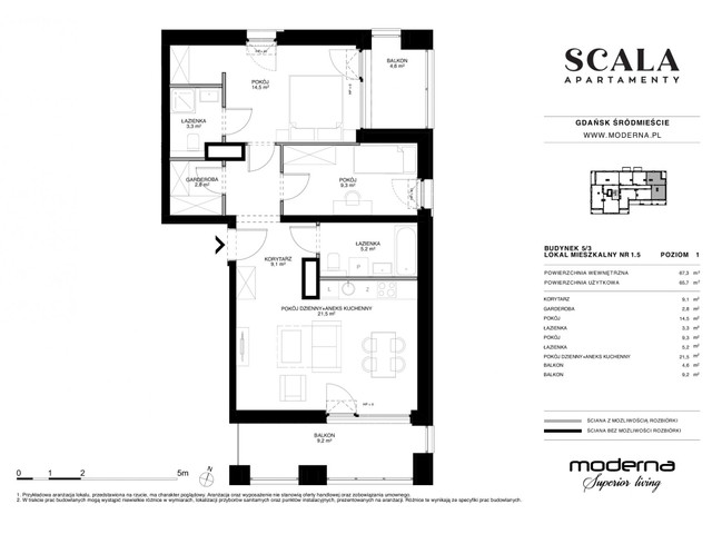 Mieszkanie w inwestycji Apartamenty Scala, symbol 5.3-1.5 » nportal.pl