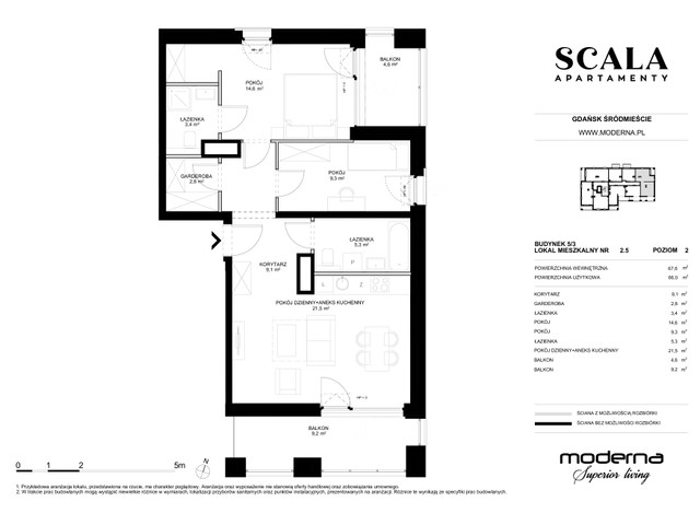 Mieszkanie w inwestycji Apartamenty Scala, symbol 5.3-2.5 » nportal.pl