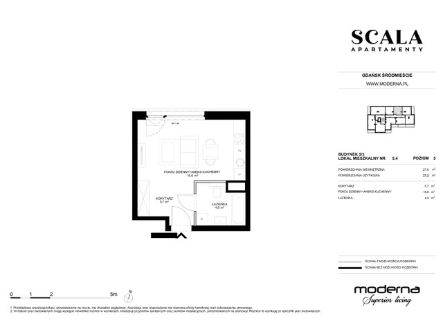 Mieszkanie w inwestycji Apartamenty Scala, symbol 5.3-5.4 » nportal.pl