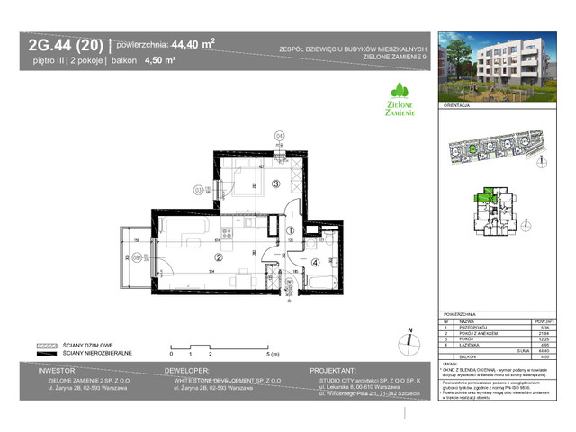 Mieszkanie w inwestycji Zielone Zamienie Etap IX, symbol 2G.20 » nportal.pl