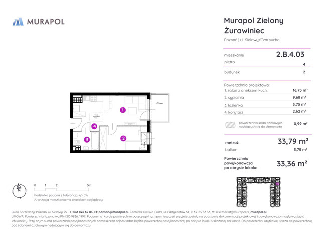 Mieszkanie w inwestycji Murapol Zielony Żurawiniec, symbol 2.B.4.03 » nportal.pl